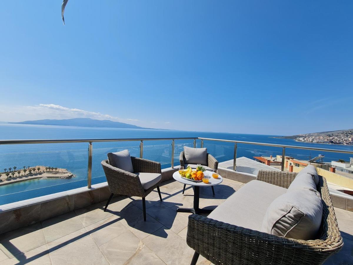 Infinity Sea View Penthouse Apartment Sarande Exterior photo